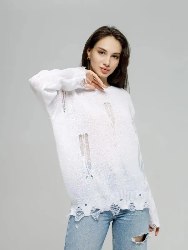 Hollow knited fashion sweater