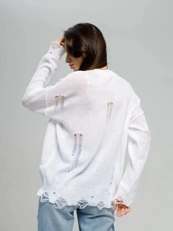 Hollow knited fashion sweater