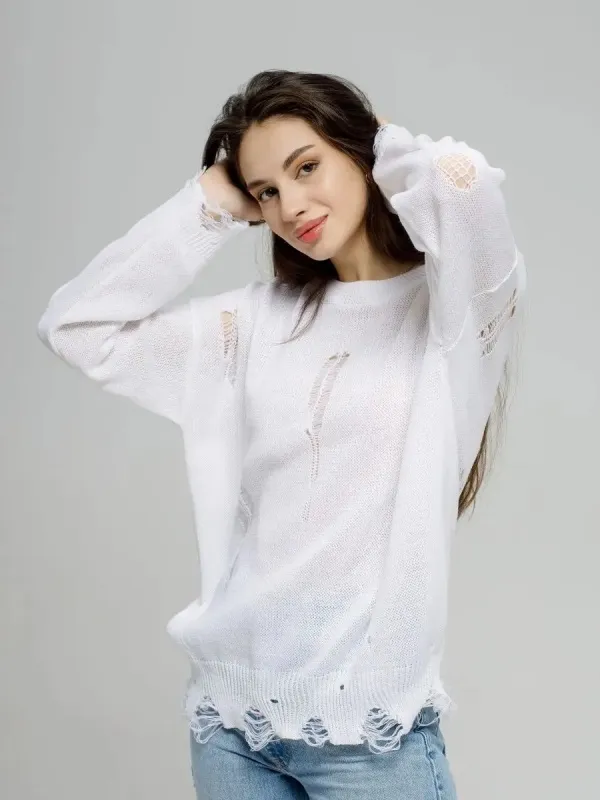 Hollow knited fashion sweater