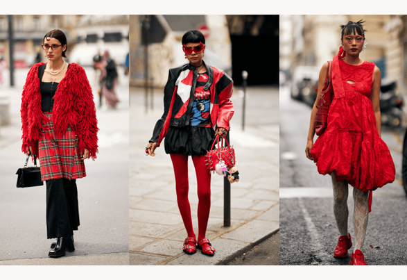 Paris Fashion Week: Red streetwear is in full swing!