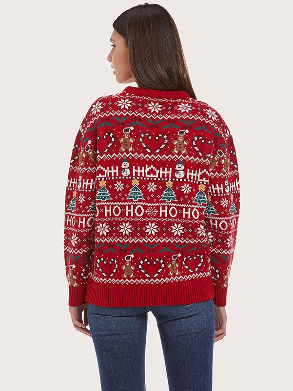 Women's Snowman Jacquard Christmas Jumper