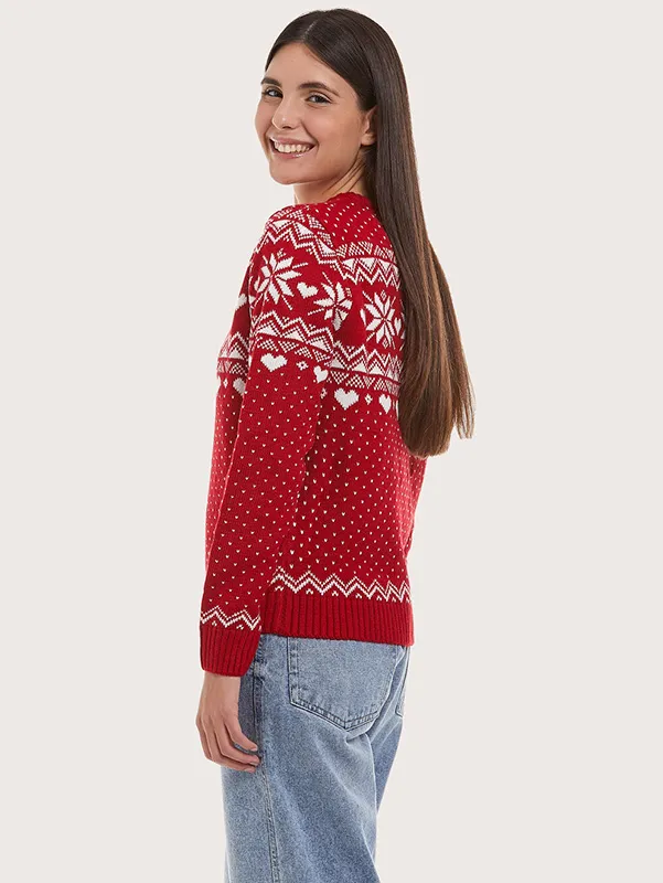 Women's Crew Neck Xmas Pullover