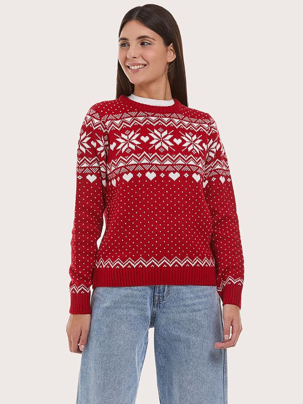 Women's Crew Neck Xmas Pullover