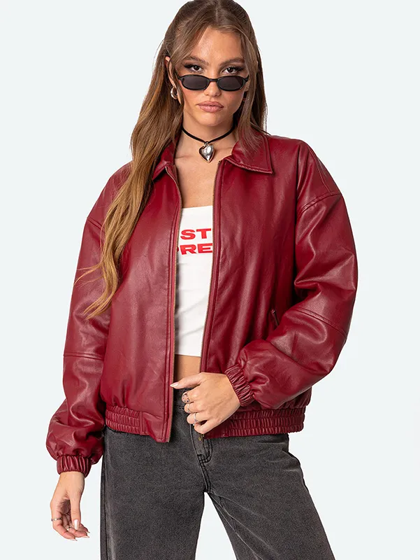 Women's Faux Leather Jacket