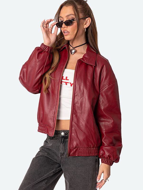 Women's Faux Leather Jacket