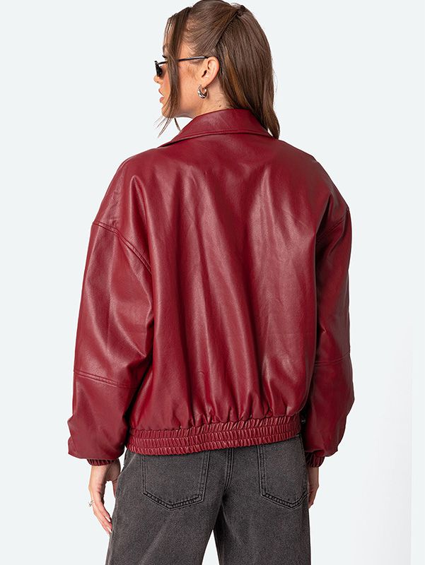 Women's Faux Leather Jacket