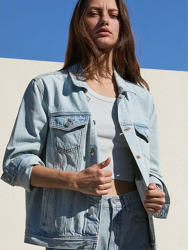 Women’s Sky Blue Trucker Jacket