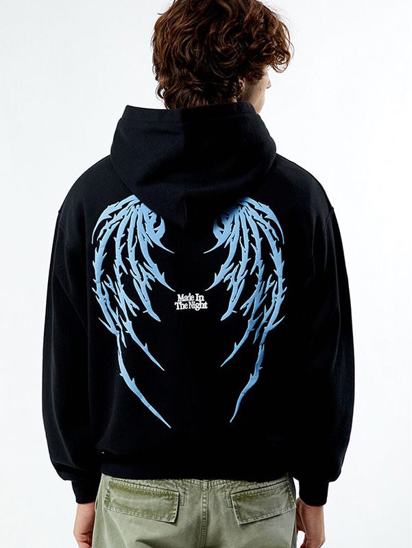 Men's Full Zip Embroidery Hoodie