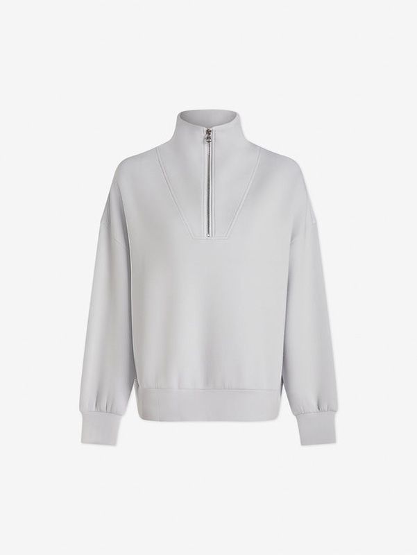 Women’s White Half-zip Sweater