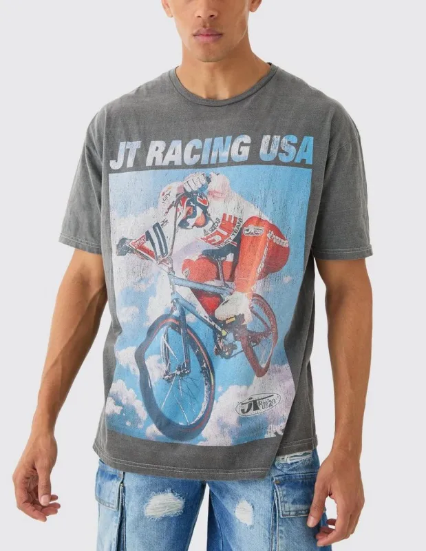 Bicycle Digital Printed T-shirt