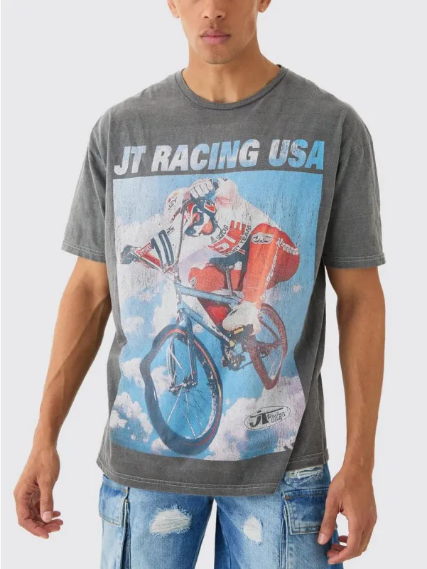 Bicycle Digital Printed T-shirt