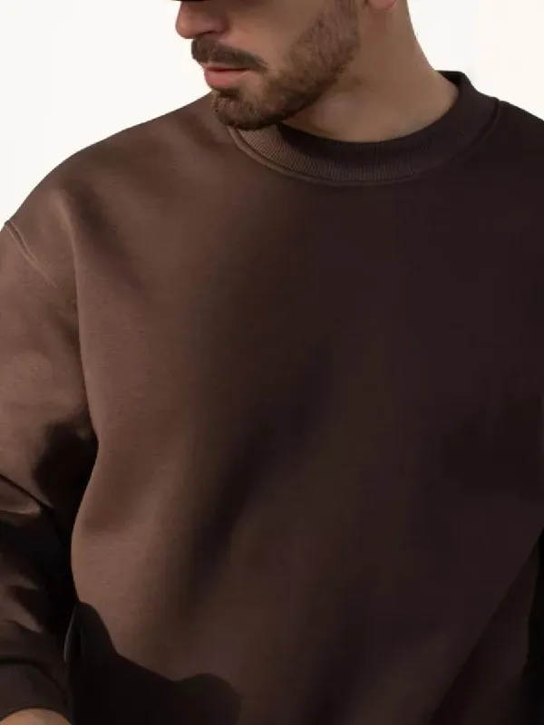 Men's solid color sweatshirt