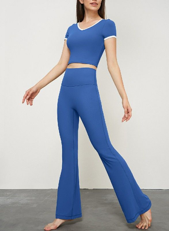 V-neck backless yoga suit