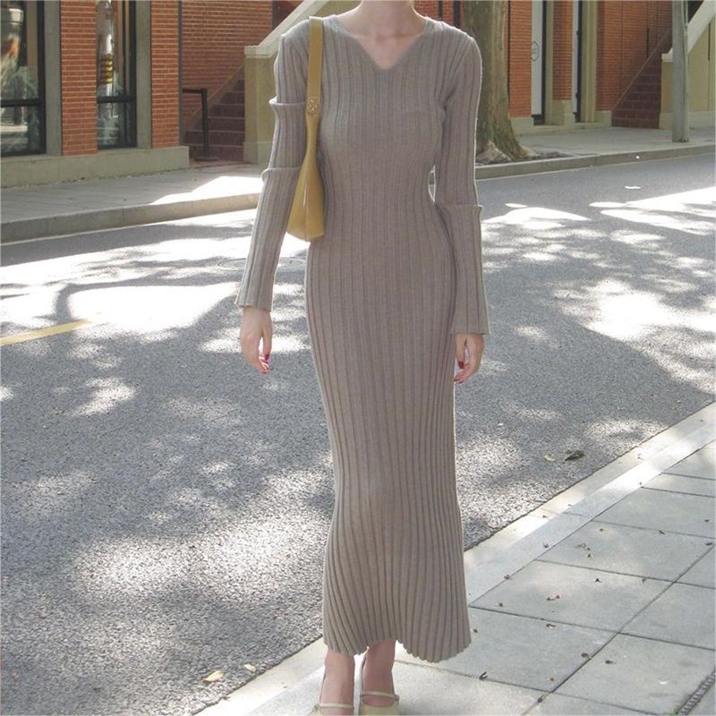 Women's simple knit dress