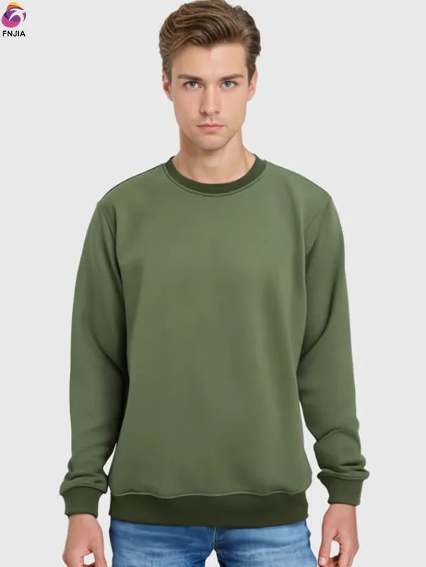 Solid color casual sweatshirt