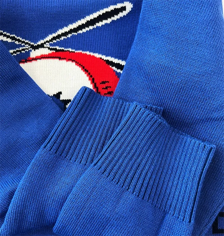 Blue helicopter kids sweater