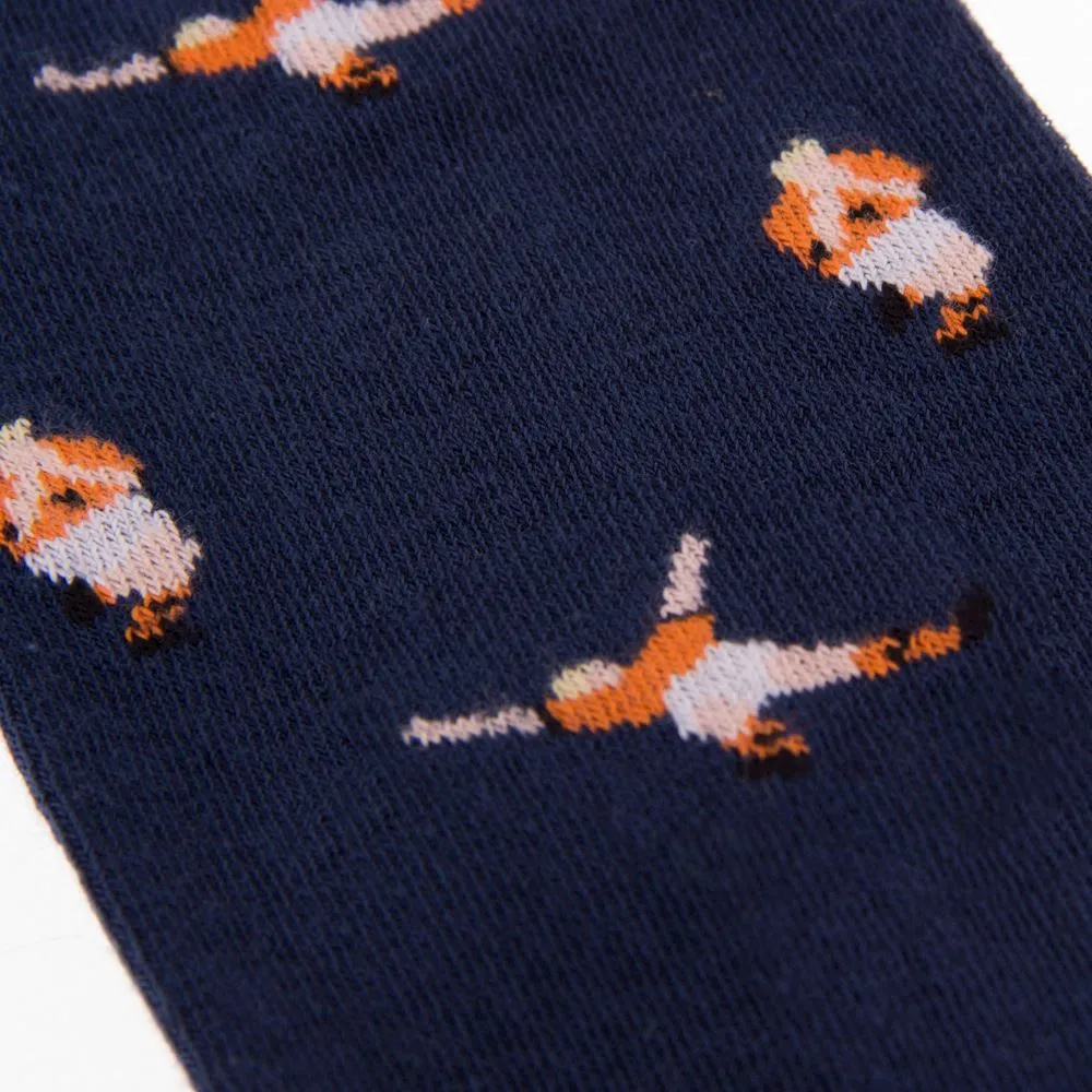 Knitted jacquard football socks