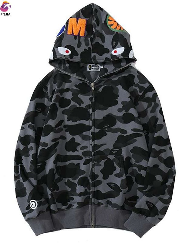 Camouflage shark hoodie