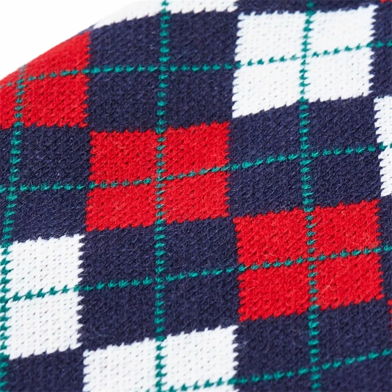 Blue plaid pets sweater