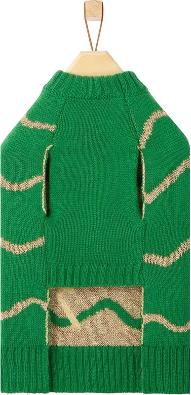 Green pet Christmas sweater