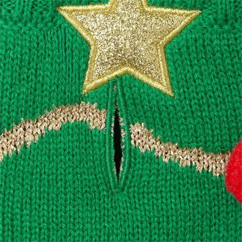 Green pet Christmas sweater