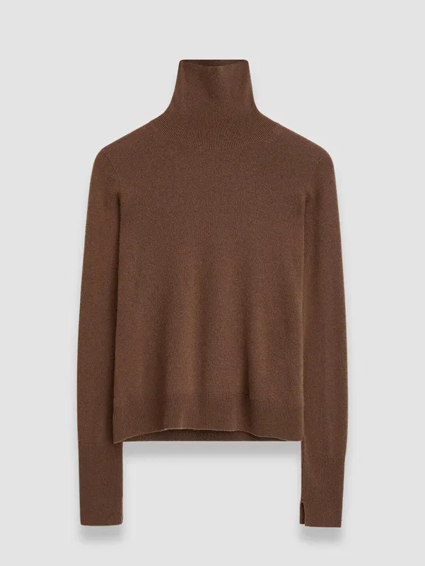 Women Fashion Solid Color Knit Turtleneck Pure Cashmere Sweater