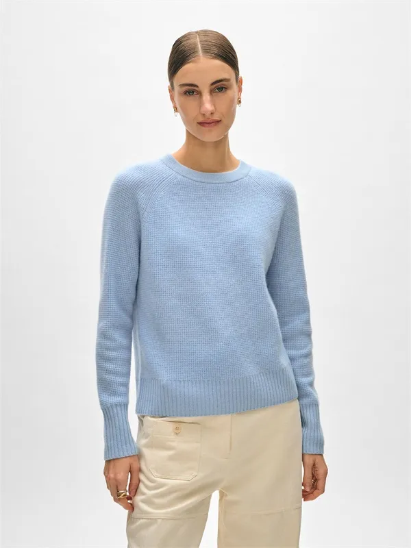 Starkught Blue Spring Casual Knit Women's Sweater